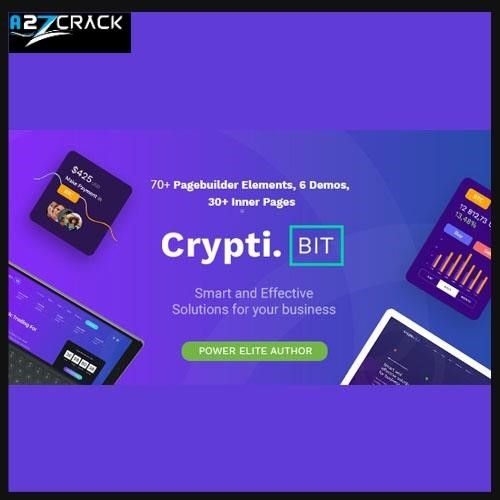 CryptiBIT – Technology  Cryptocurrency  ICO-IEO Landing Page WordPress theme Null/ Cracked